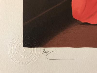 René MAGRITTE (d’après) - Le tombeau des Lutteurs - Lithographie 2