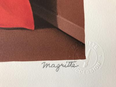 René MAGRITTE (d’après) - Le tombeau des Lutteurs - Lithographie 2