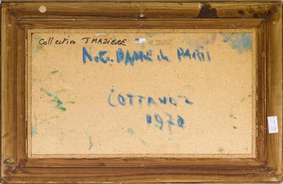 Andre COTTAVOZ  - Notre-Dame de Paris, 1970 - Huile sur panneau 2