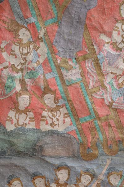 Thaïlande -  Descente de Bouddha du paradis, XIXe siècle - Peinture 2