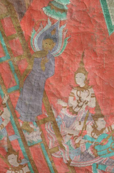 Thaïlande -  Descente de Bouddha du paradis, XIXe siècle - Peinture 2