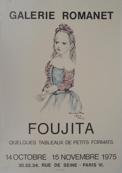 Léonard Tsuguharu FOUJITA - Fille à la robe, 1975 - Affiche 2