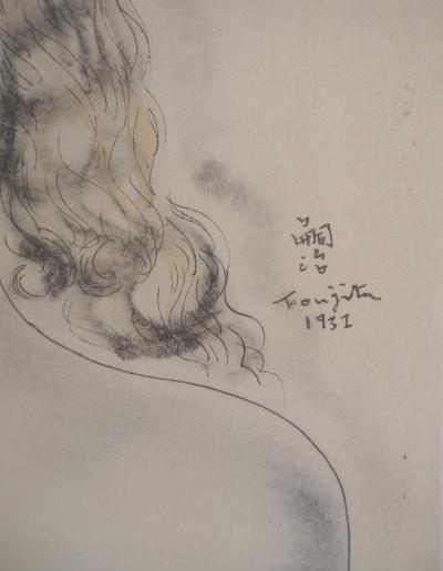 Léonard Tsuguharu FOUJITA - Jeune fille blonde, 1931 - Héliogravure originale signée 2