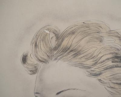 Léonard Tsuguharu FOUJITA - Jeune fille blonde, 1931 - Héliogravure originale signée 2