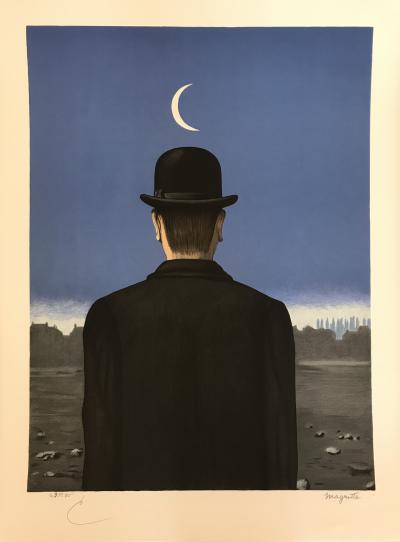 René MAGRITTE (d’après) - Le maître d’école - Lithographie 2