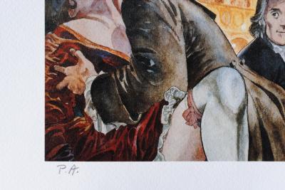 Milo MANARA - Casanova : Au Théâtre, 2009 - Impression signée au crayon 2