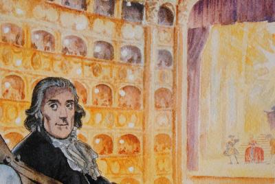 Milo MANARA - Casanova : Au Théâtre, 2009 - Impression signée au crayon 2