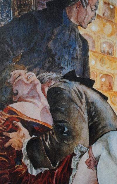 Milo MANARA - Casanova : Au Théâtre, 2009 - Impression signée au crayon 2