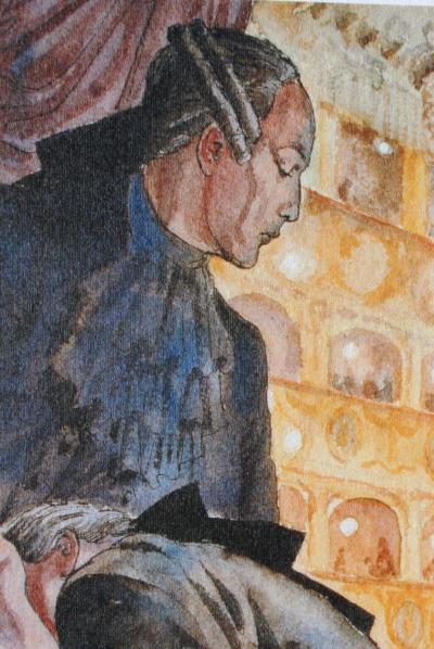 Milo MANARA - Casanova : Au Théâtre, 2009 - Impression signée au crayon 2