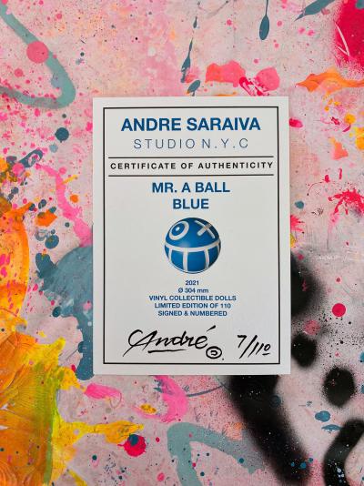 André SARAIVA - Big Mr. A Ball - Blue, 2021 - Sculpture 2