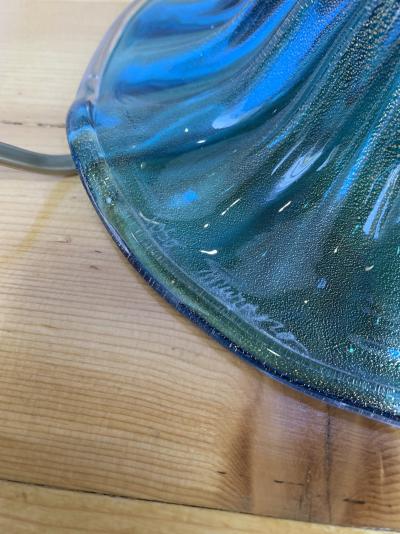 TOSO - Paire de lampe bleues Murano, circa 1980 2