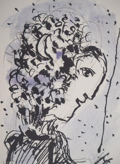 Marc CHAGALL - Artiste à la palette, 1977 - Lithographie 2