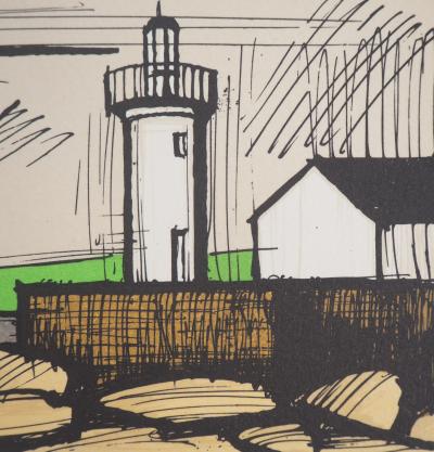 Bernard BUFFET - Paysage au phare - Lithographie originale signée 2