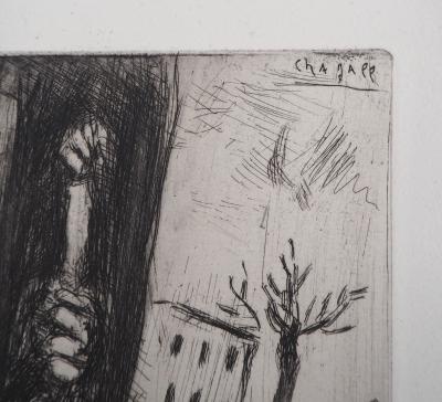 Marc CHAGALL - Le Statuaire et la statue de Jupiter, 1952 - Gravure originale signée 2