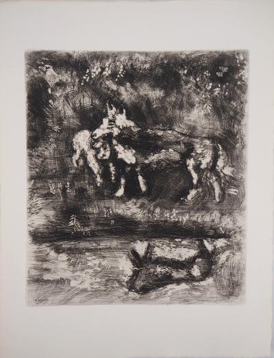 Marc CHAGALL - Le Loup et l’Agneau, 1952 - Gravure originale signée 2