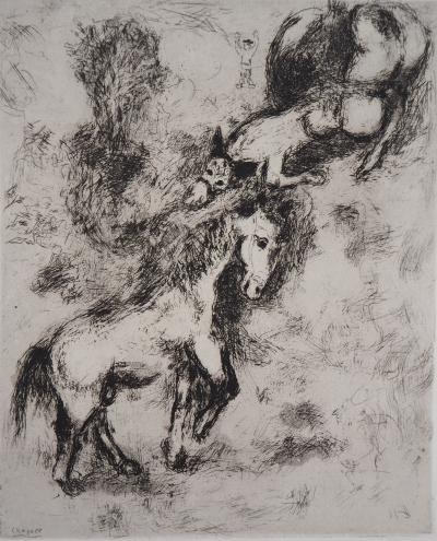Marc CHAGALL - Le Cheval et l’Ane, 1952 - Gravure originale signée 2