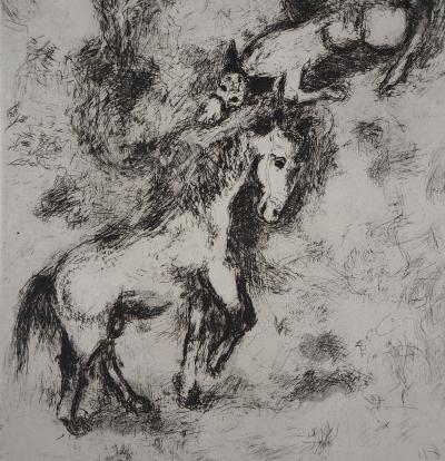 Marc CHAGALL - Le Cheval et l’Ane, 1952 - Gravure originale signée 2