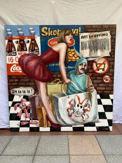 Irina SAMOBROD - Art Shopping, 2009 - Acrylique sur toile 2