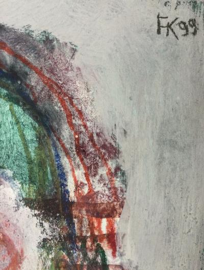 Fred  KLEINBERG - Personnage , 1999 - Huile sur papier signée 2