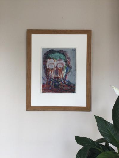 Fred  KLEINBERG - Personnage , 1999 - Huile sur papier signée 2