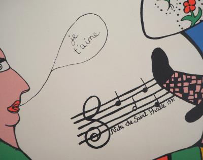 Niki de SAINT PHALLE - Je t’aime - Lithographie originale signée 2