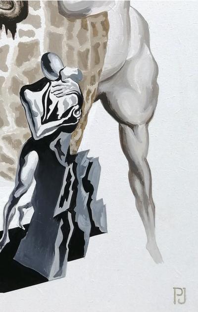 Pierre JACOB - Peanut and love, 2020 - Acyrlique sur bois 2