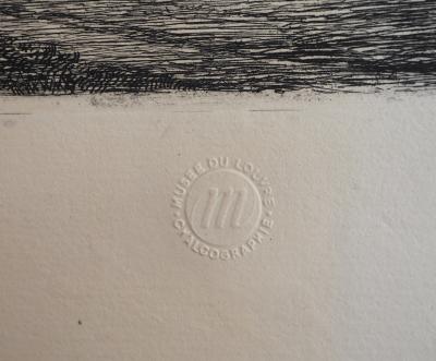 Émile Frédéric NICOLLE : A la campagne - Gravure originale signée 2
