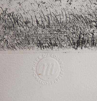 René COTTET : Paysage normand - Gravure originale signée 2