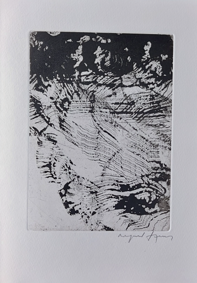 Árpád SZENES- Savoir de Vulcain, 1978 - Gravure originale signée au crayon 2
