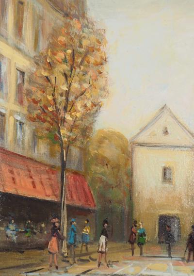 Michel PABOIS - Montmartre - Huile sur toile original signée 2