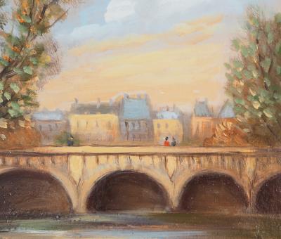 Michel PABOIS - Pont Neuf - Huile sur toile signée 2