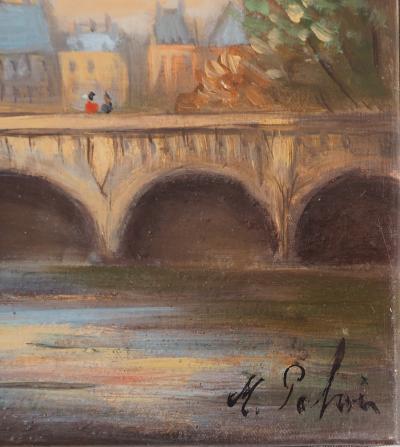 Michel PABOIS - Pont Neuf - Huile sur toile signée 2