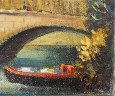 Michel PABOIS - Musée du Louvre - Huile sur toile signée 2