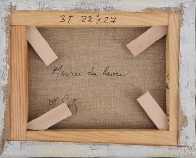 Michel PABOIS - Musée du Louvre - Huile sur toile signée 2