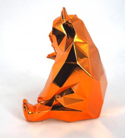 Richard ORLINSKI : Panda Spirit (orange edition) - Sculpture originale 2