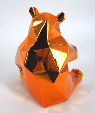 Richard ORLINSKI : Panda (Orange Edition) - Sculpture originale 2