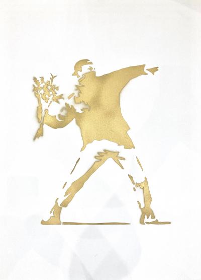 Banksy (after) - Flower Thrower - Stencil 2