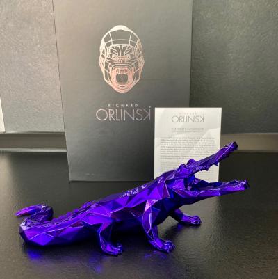 Richard ORLINSKI - Croco Spirit (purple edition) - Sculpture 2