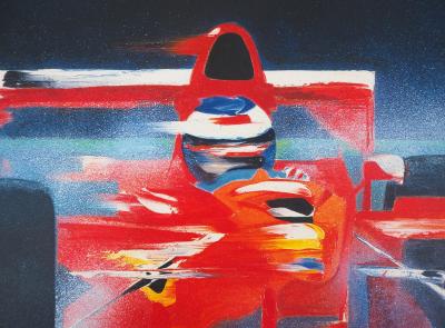 Victor SPAHN : Ferrari F399 - Lithographie originale signée 2