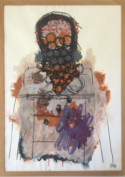 Fred KLEINBERG - Personnage, 1999 - Technique mixte signée 2