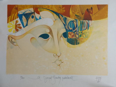 Jordi Aluma  - Gaudi a  torbesa (1988) - Lithographie originale 2