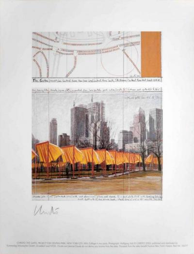Christo and Jeanne-Claude - The Gates, Project for Central Park, New York, XIV - Impression signée 2