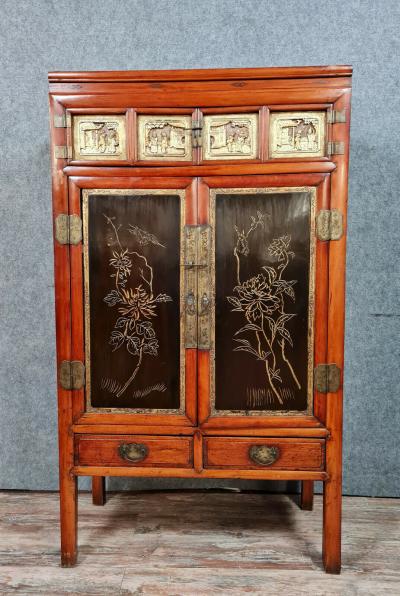 Meuble japonisant en bois exotique, XXe siècle 2