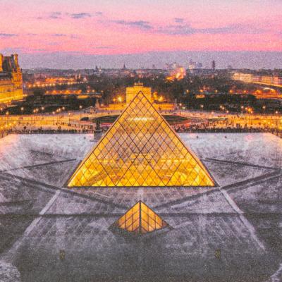 JR - Jr au Louvre, 29 Mars 2019, 19H45, 2021 - Lithographie signée et numérotée au crayon 2