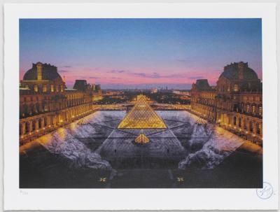 JR - Jr au Louvre, 29 Mars 2019, 19H45, 2021 - Lithographie signée et numérotée au crayon 2