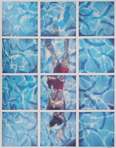 David HOCKNEY - Swimmer, Pool Diver, 1982 - Impression offset 2