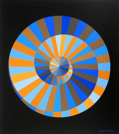 Victor VASARELY - Olympia, 1971 - Sérigraphie originale, Signée 2
