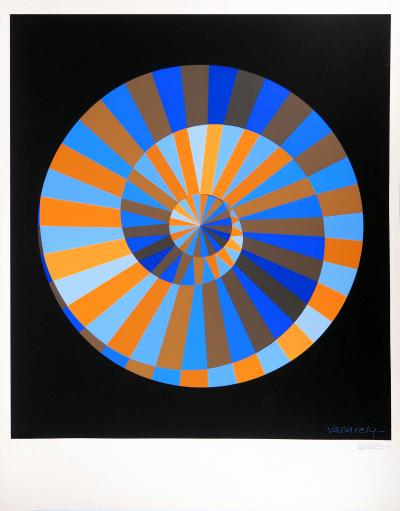 Victor VASARELY - Olympia, 1971 - Sérigraphie originale, Signée 2