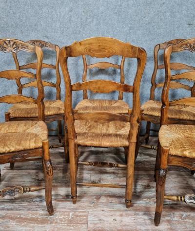 Série de 6 chaises style Louis XV provençale 2