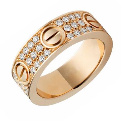 Bague en or jaune dans le style de Cartier 2